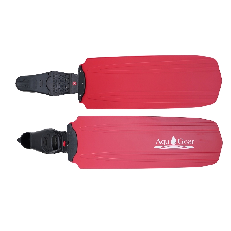 Flash-Removable Long Red Removable Blade Fins